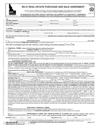 Fillable Idaho Re 21 Template